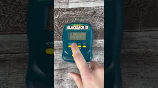 Vintage 1997 Radica Handheld Electronic BlackJack 21 Game