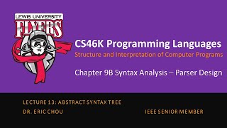 Lecture 13: Parser Design [Chapter 9B: Parser Design Part 2: Attribute Grammars]