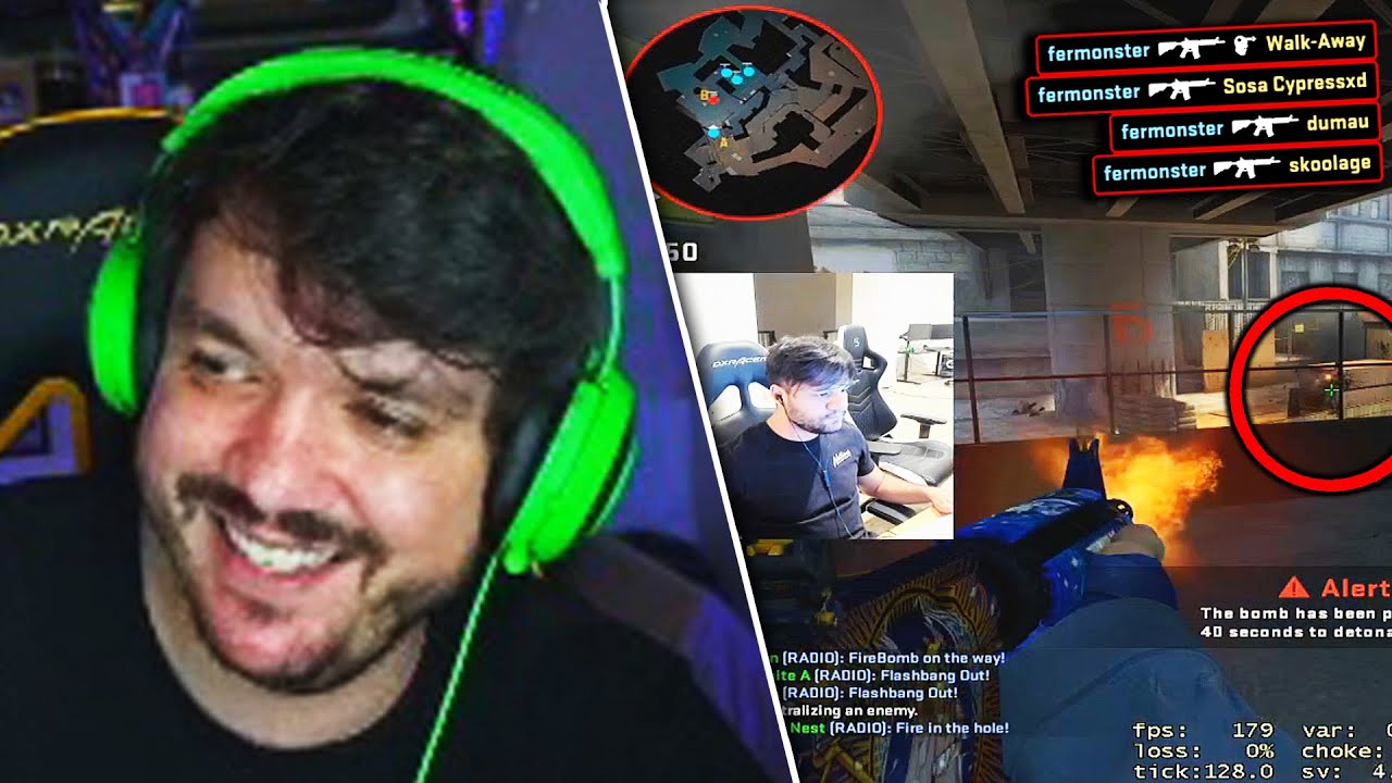 GAULES FOI TAXADO AO VIVO!! FER ZOANDO O FALLEN & KNG na STREAM! BEST ...
