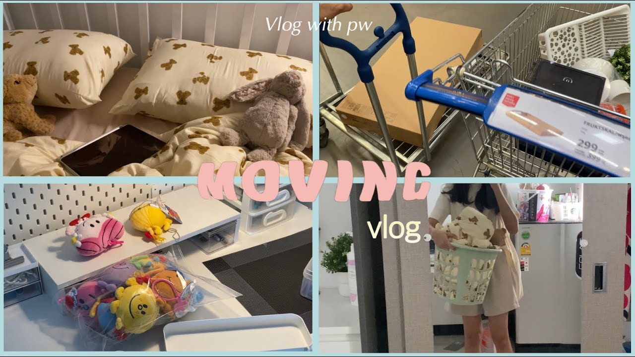 move in vlog🚪🛋️ | ย้ายของเข้าหอ , ซื้อของ ikea 🛒  ห้องใส่หมดได้ไง! (ver.dek vet mut)