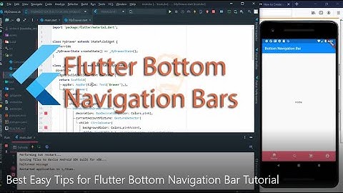 Flutter Bottom Navigation Bar Tutorial
