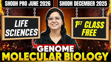 Molecular Biology | CSIR NET Life Science | SHODH December 2025 & June 2026 | 1st Class Free!