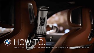 Learn How to Install and Use the BMW Travel & Comfort System Pro Tablet Bmw Ipad Holder X7