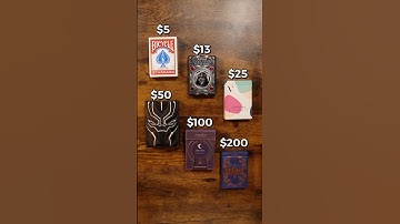 From $5 Playing Cards To $200 Playing Cards! 😮 #asmr #expensive #cheap #pov #shuffle #fyp #viralvid