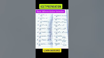 diferention formulae✨💯🔥🔥#kset #trending #kset2020 #kset2023 #shortvideo #math #diferentiation