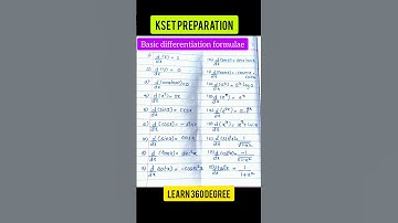 diferention formulae✨💯🔥🔥#kset #trending #kset2020 #kset2023 #shortvideo #math #diferentiation