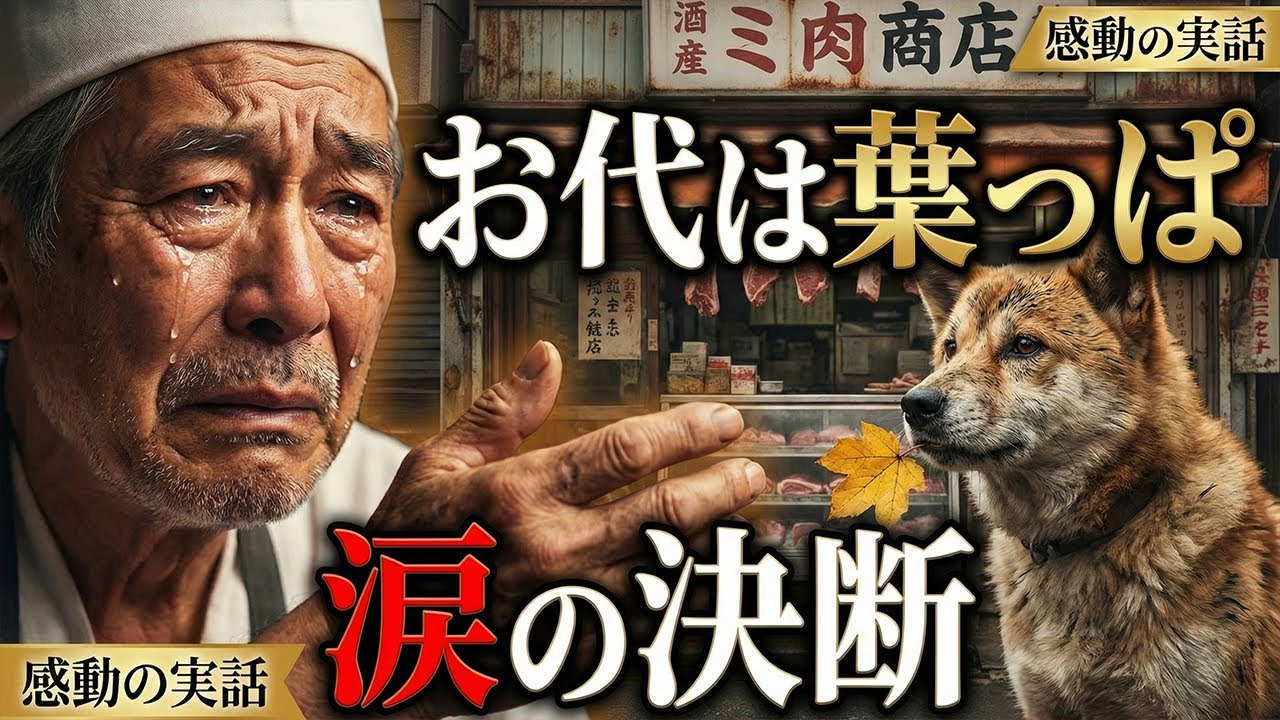 「お代は葉っぱで頼む」泥だらけの野良犬が肉屋に差し出した一枚の枯れ葉…店主の涙の決断に世界中が震えた【感動の実話】