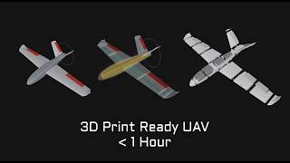 3D Print-Ready Fixed-Wing UAV in Under 1 Hour | Setuav Studio