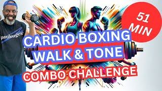 Boost Your Fitness with 2 Workouts Cardio Boxing and Walking with Dumbbells Challenge | 51 Min screenshot 4