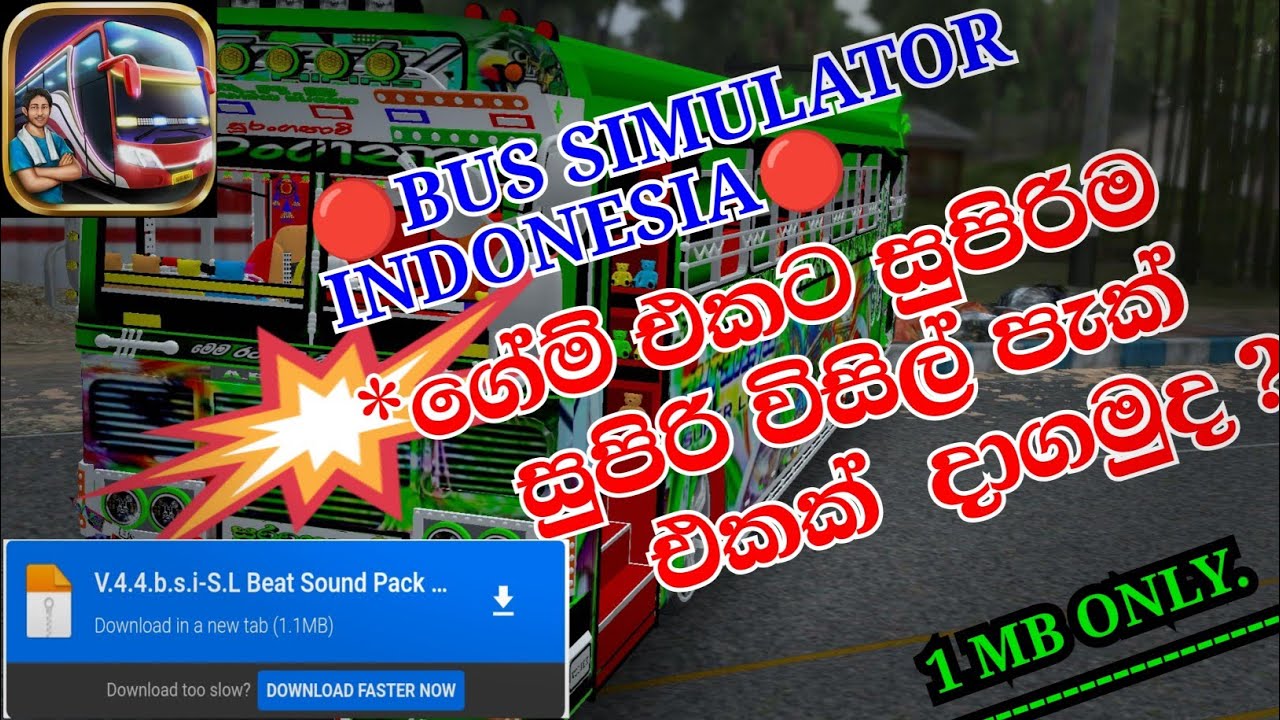 Bus simulator indonesia game එකට විසිල් පැක් එකක් දාමු.😯🤩@sltnmod