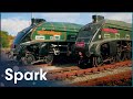 Hauling Eisenhower's Personal A4 Pacific Steam Locomotive Across The Atlantic | Huge Moves | Spark