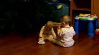 S & K Fighting Over A Toy