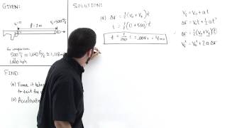 1-D Translational Motion Example 6