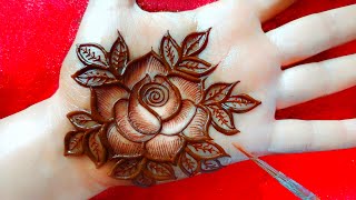 Easy Rose Mehndi Design Simple Mehndi Design Easy Fronthand Mehndi Design Mehndi Design