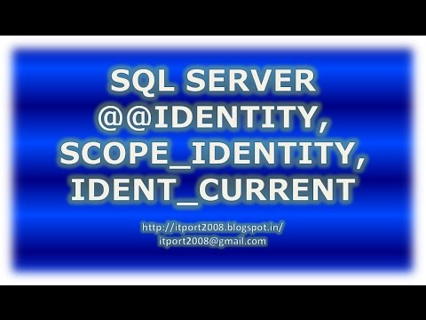 วีดีโอ: Scope_identity และ Identity ใน SQL Server แตกต่างกันอย่างไร