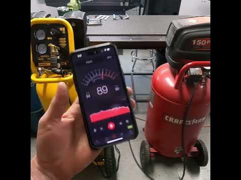 Dewalt DXCMSAC260 26 gallon air compressor sound check - YouTube