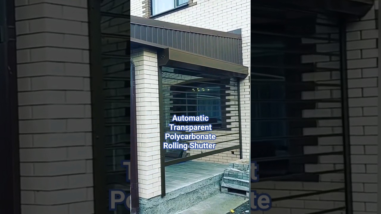 Automatic Transparent Polycarbonate Rolling Shutter Doors
