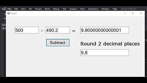 How to round off 2 decimal places using vb.net Visual Studio 2019