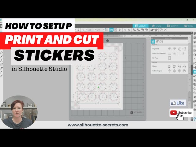 How to Make Print and Cut Sticker Sets (Silhouette Studio V4 Tutorial) -  Silhouette School