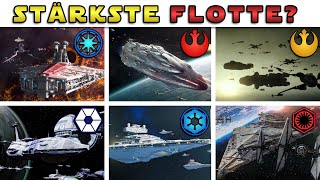 Welche STAR WARS Fraktion hat die STÄRKSTE FLOTTE? - STAR WARS VERGLEICH