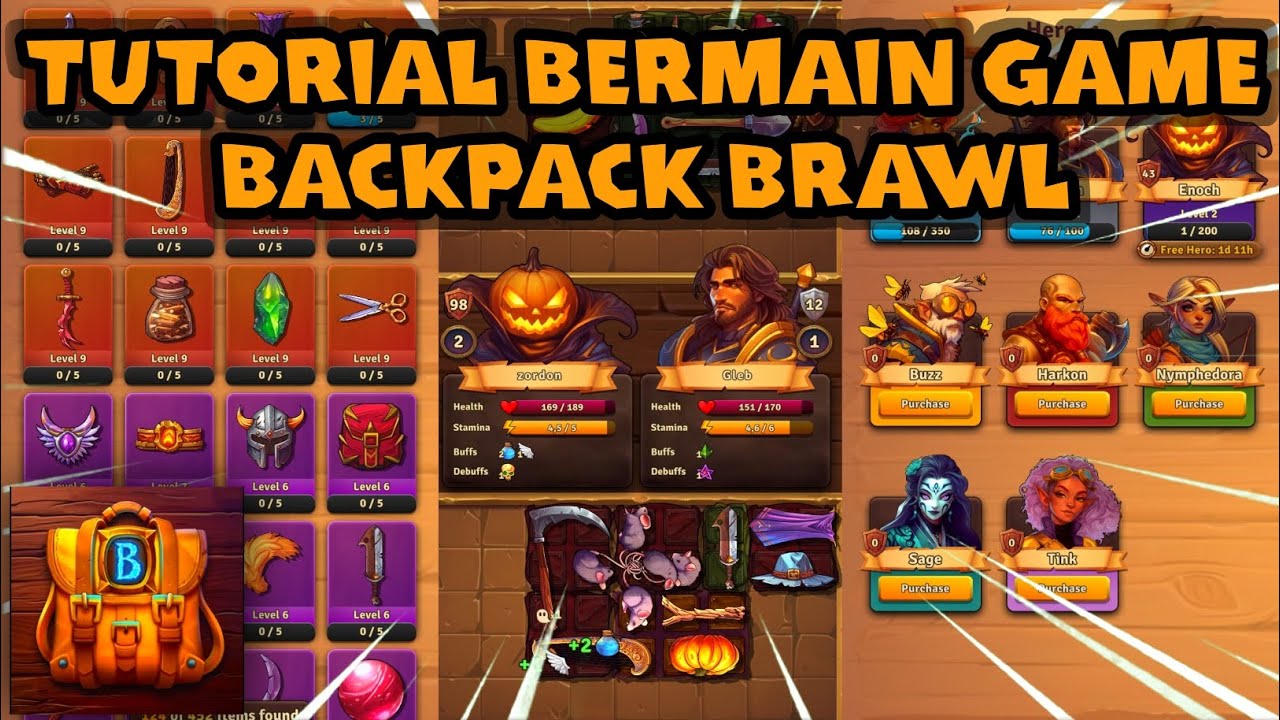 CARA BERMAIN GAME BACKPACK BRAWL UNTUK PEMULA - YouTube
