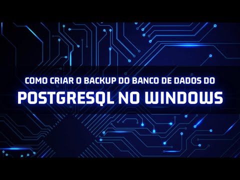 Vídeo: Como restauro um banco de dados PostgreSQL no Windows?