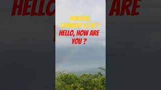 Bonjour , comment ça va ? - Hello , How are you? #anglais #english #skypeenglish