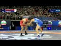 1/4 FS - 65 kg: V. KHINCHEGASHV (GEO) v. A. CHAKAEV (RUS)