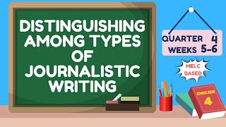 ENGLISH 4 QUARTER 4 WEEK 5-6 | DISTINGUISHING AMONG TYPES OF JOURNALISTIC WRITING | MELC BASED