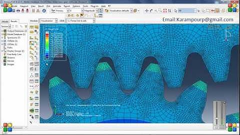 Abaqus Spur gear simulation