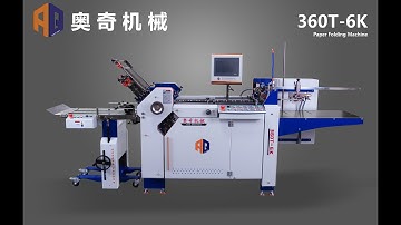 AOQI 360T 6 buckle  z fold Small Format Paper Folding Machine