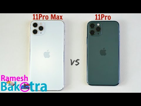 Apple iPhone 11 Pro Max vs 11 Pro SpeedTest and Camera Comparison