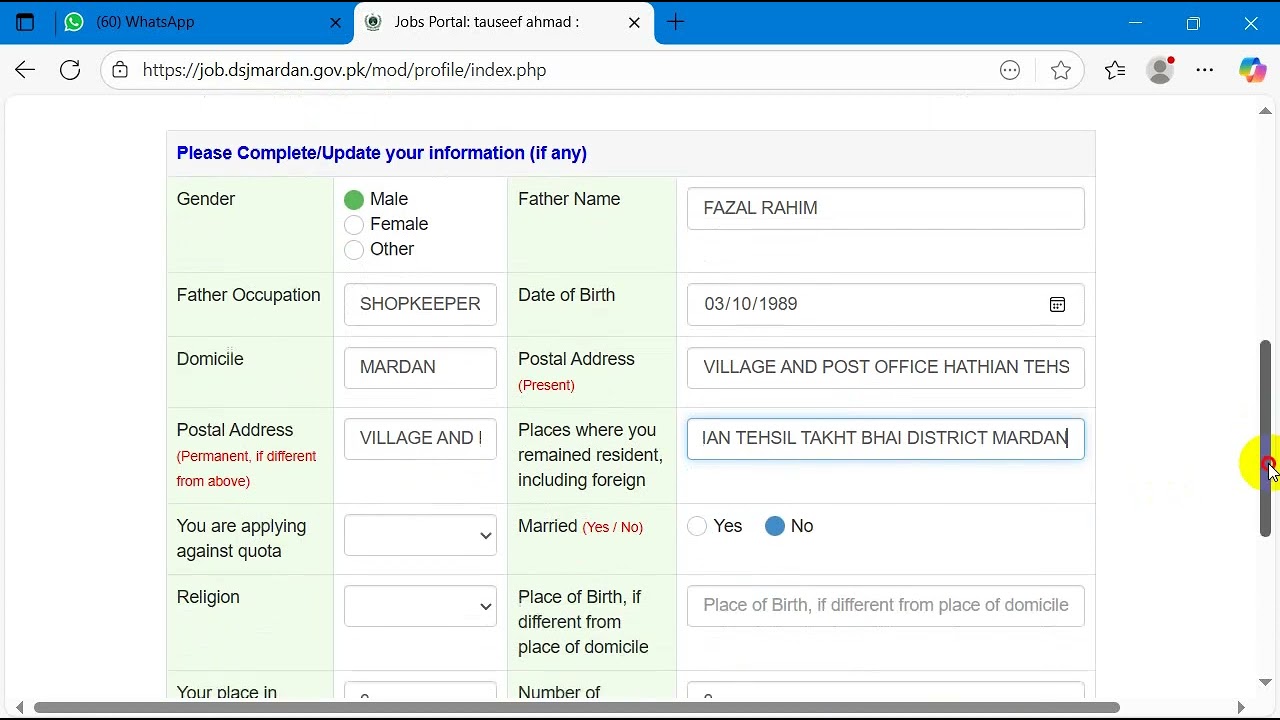 Online apply for Session Court Mardan jobs 