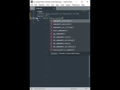 ASCII Value Convert To Character In Php #short #shorts #shortvideo #shortsvideo #shortsfeed