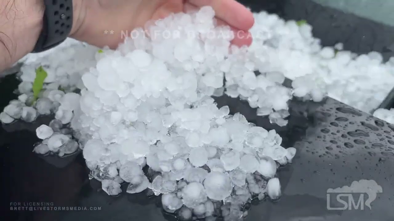 05-08-2025 Culleoka, TN - Massive Hail Storm - Stripping Trees