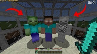 Mi̇necraftta En Korkunç Yaratiklarla Savaştik