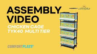 Assembly Guide 3D - Chicken Cage - 4 Layer H 15 Hatching Time, Cimuka