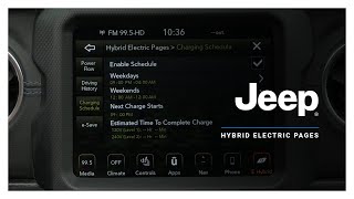 Jeep® | Wrangler 4xe Tips | The Hybrid Electric Pages on Your Uconnect