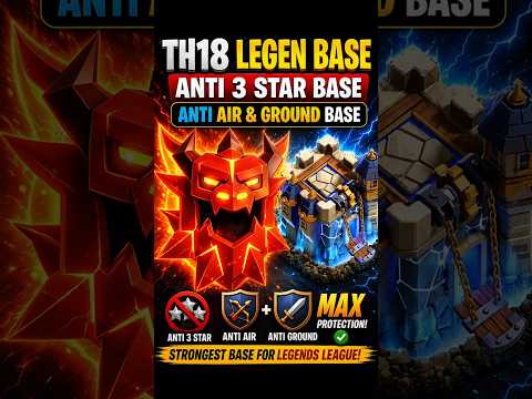 99% Can't 3⭐ This TH18 Base! 🔥 #clashofclans #shorts #th18