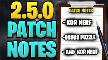 KOR Nerf & Osiris Research Puzzle FIXED | Patch Notes 2.5.0 | The Cycle Frontier