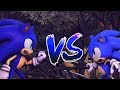 [SFM Animation] Sonic VS. Classic Sonic  | Sonic Fight Animation