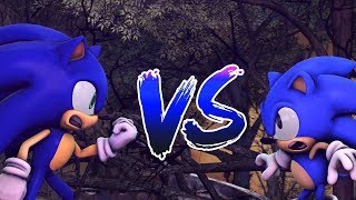 SFM Animation Sonic VS. Classic Sonic Sonic Fight Animation