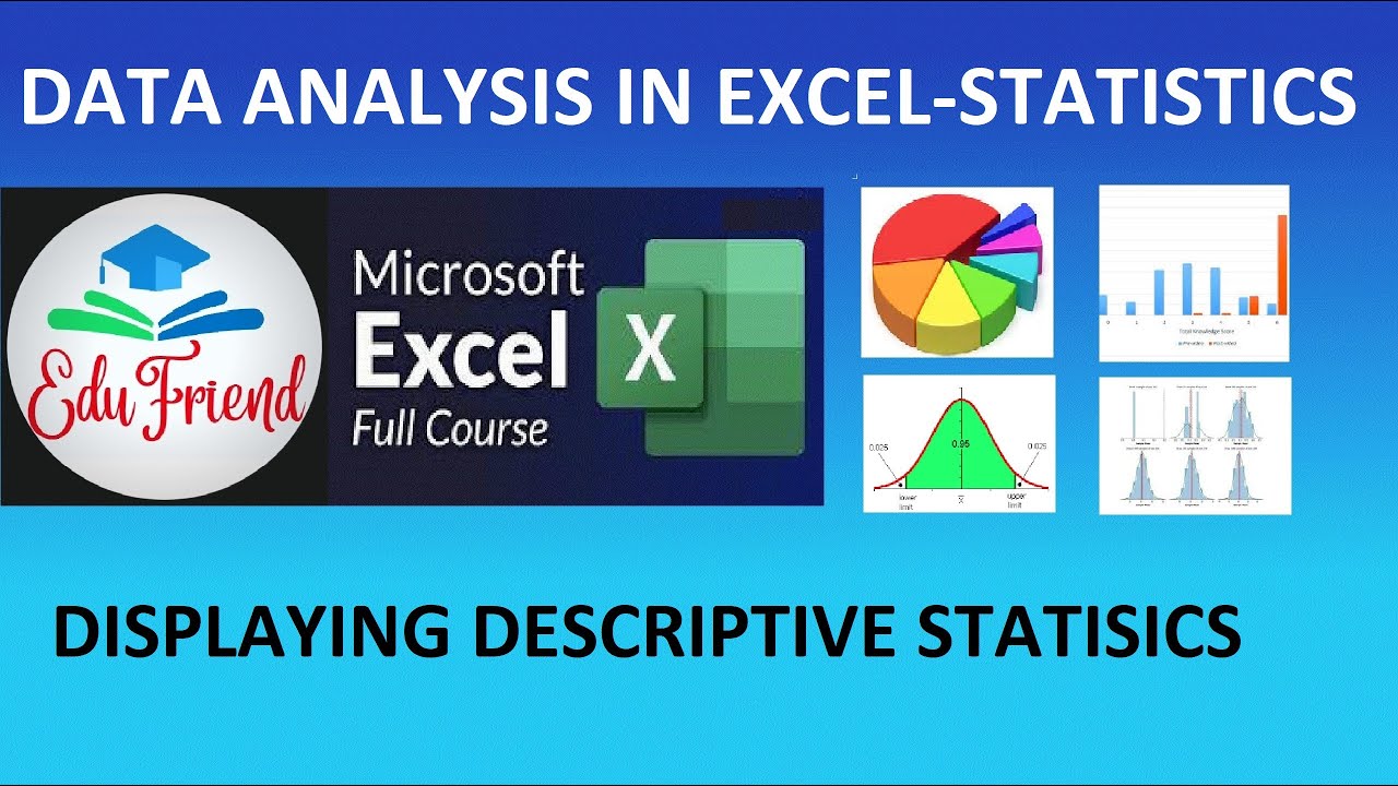 Data analysis ll excel ll Displaying descriptive statistics ll ...