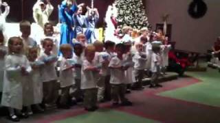 Ayden's first Christmas program