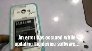 How to fix An error has occured while updating the device software without flashing