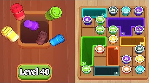 Coffee Drop Wooden Hole Level 40 Gameplay Walkthrough 