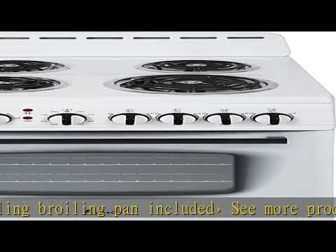 Avanti ERU240P0W ERU240 24" Electric Range Oven with Framed Glass Door, in White
