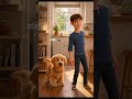 Puppy Steals Sandwich 👀😂 #Shorts #Animation #PixarStyle #3DAnimation