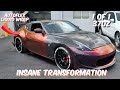 Crazy modded 370z gets INSANE shellshock supershift in autoflex liquid wrap: MNR Dips