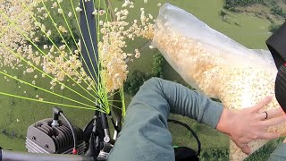 Dropping a HUGE Bag of Popcorn from 2,000 feet